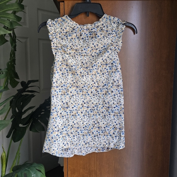 Kenneth Cole Floral Sleeveless Top - Cream and Blue - Picture 2 of 4